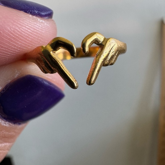 Promess Heart Ring Stainlees steel| size 6 - Picture 3 of 8